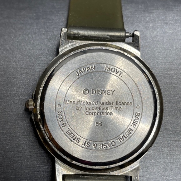 vintage mickey mouse watch Christmas Present Blue & Red Original Band japan movt - Picture 3 of 6